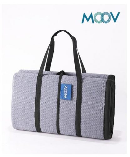 Moov เสื่อกระเป๋า MOOV 1.3 x 1.8 m สีเทา เสื่อปูพื้น เสื่อปิคนิค ส่งด่วน Kerry เก็บปลายทางได้