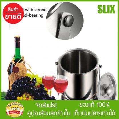 หม้อ หม้อสุญญากาศสแตนเลส 1 ลิตรฉนวนกันความร้อน Carafe กำแพงก๊อกน้ำกาแฟคู่เหยือกน้ำ จัดส่งฟรี เก็บเงินปลายทางได้