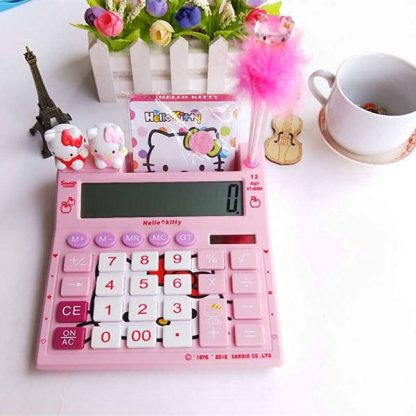 พร้อมส่ง  เครื่องคิดเลขวิทยาศาสตร์ เครื่องคิดเลข casio เครื่องคิดเลขมัลติฟังก์ชั่นเสียงการ์ตูนน่ารักสีชมพู การบัญชี