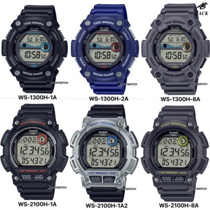 Casio ของแท้ รุ่น WS-1300H, WS-2100H SERIES รับประกัน1ปี