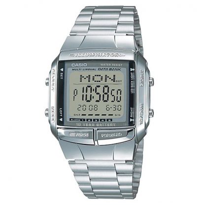 Casio Standard นาฬิกาข้อมือผู้ชาย สายสแตนเลส รุ่น DB-360-1A - สีเงิน