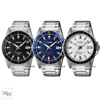 [ใส่โค้ดลดเพิ่ม] ของแท้ นาฬิกาข้อมือ Casio ผุ้ชาย รุ่น MTP-1290D สายสแตนเลส