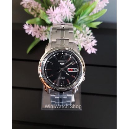 SEIKO 5 Automatic รุ่น SNKK81K1 นาฬิกาข้อมือผู้ชาย สายแสตนเลส -มั่นใจ สินค้าของแท้ 100% ประกัน 1 ปีเต็ม