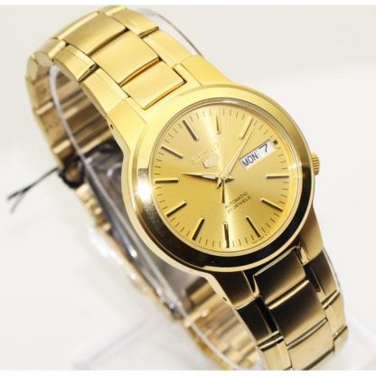 SEIKO 5 Automatic รุ่น SNKA10K1 นาฬิกาข้อมือผู้ชาย สายสแตนเลส สีทอง  - มั่นใจของแท้ 100% ประกัน 1 ปีเต็ม
