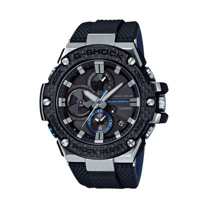 Casio G-Shock นาฬิกาข้อมือผู้ชาย สายเรซิ่น รุ่น GST-B100XA,GST-B100XA-1A - สีดำ