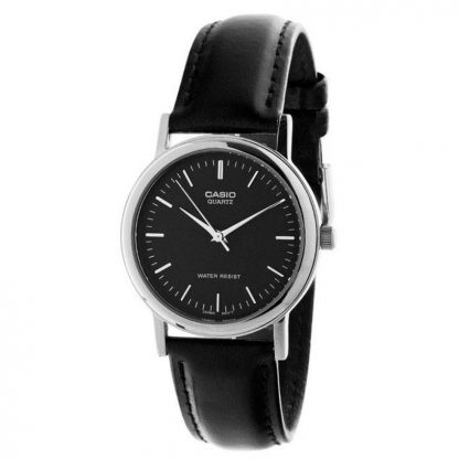 Casio นาฬิกาข้อมือผู้ชาย สายหนังสีดำ รุ่น MTP-1095E-1ADF ( Black )