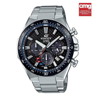 Casio Edifice รุ่น EQS-800CDB-1AV ระบบSolar โครโนกราฟ สายแสตนเลส ใช้พลังงานแสงอาทิตย์ - ประกัน CMG 1 ปีเต็ม