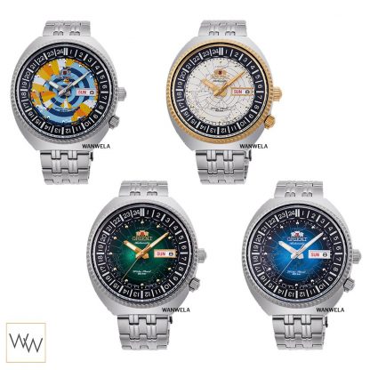 [ใส่โค้ดลดเพิ่ม] ของแท้ นาฬิกาข้อมือ ผู้ชาย Orient Revival Collection รุ่น World Map Diver ประกันศูนย์ไทย