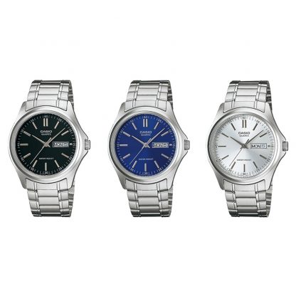 Casio Standard นาฬิกาข้อมือผู้ชาย สายสแตนเลส รุ่น MTP-1239,MTP-1239D (MTP-1239D-1A,MTP-1239D-2A,MTP-1239D-7A)