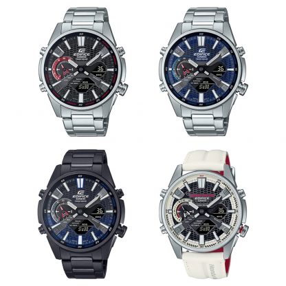 Casio Edifice นาฬิกาข้อมือ รุ่น ECB-S100D,ECB-S100DC,ECB-S100HR (ECB-S100D-1A,ECB-S100D-2A,ECB-S100DC-2A,ECB-S100HR-1A)