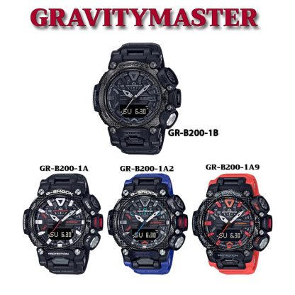 G-SHOCK GRAVITYMASTER series นาฬิกาข้อมือผู้ชาย รุ่น GR-B200-1A,GR-B200-1A2,GR-B200-1A9,GR-B200-1B