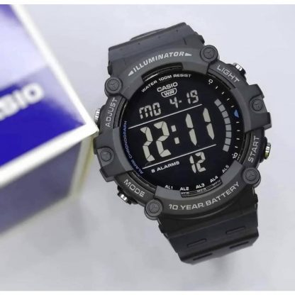 นาฬิกา Casio รุ่นใหม่ล่าสุด รุ่น AE-1500WH-8B นาฬิกาผู้ชาย สายเรซิ่น สไตล์สมาร์ทวอช -ของแท้ 100% รับประกันสินค้า 1 ปี
