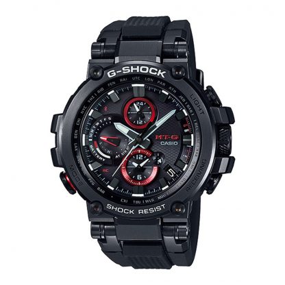 Casio G-Shock นาฬิกาข้อมือผู้ชาย สายเรซิน รุ่น MTG-B1000,MTG-B1000B,MTG-B1000B-1A - สีดำ