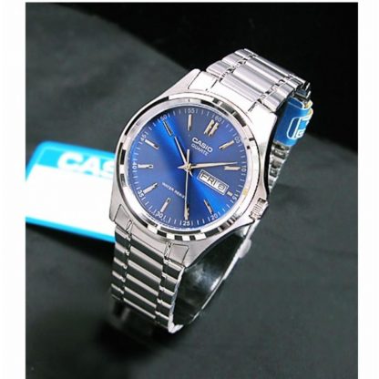นาฬิกา Casio รุ่น MTP-1239D-2A  นาฬิกาข้อมือสำหรับผู้ชาย สายแสตนเลส หน้าปัดสีน้ำเงินสุดหรู -ของแท้100%รับประกัน1ปีเต็ม