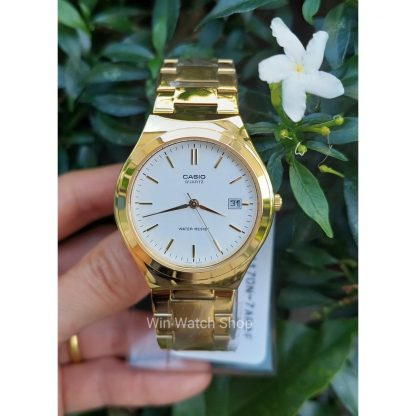 Casio นาฬิกาผู้ชาย สายสแตนเลส สีทองหน้าปัดสีขาว รุ่น MTP-1170N-7A - Gold (สินค้าขายดี) ของแท้ 100%