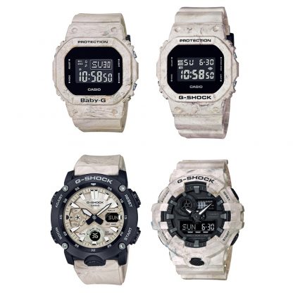 G-SHOCK WAVY MARBLE SERIES สายเรซิ่น รุ่น BGD-560WM-5,DW-5600WM-5,GA-2000WM-1A,GA-700WM-5A