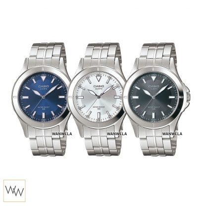 [ใส่โค้ดลดเพิ่ม] ของแท้ นาฬิกาข้อมือ Casio ผุ้ชาย รุ่น MTP-1214A สายสแตนเลส