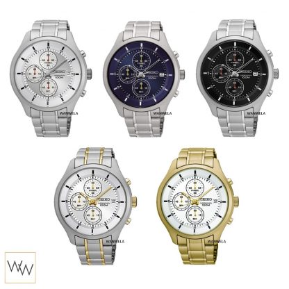 [ใส่โค้ดลดเพิ่ม] ของแท้ นาฬิกาข้อมือ Seiko Quartz Chronograph ประกันศูนย์ [3]